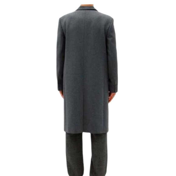 Vintage Classic Cashmere Long Over Coat Men Size 40 - Picture 2 of 16